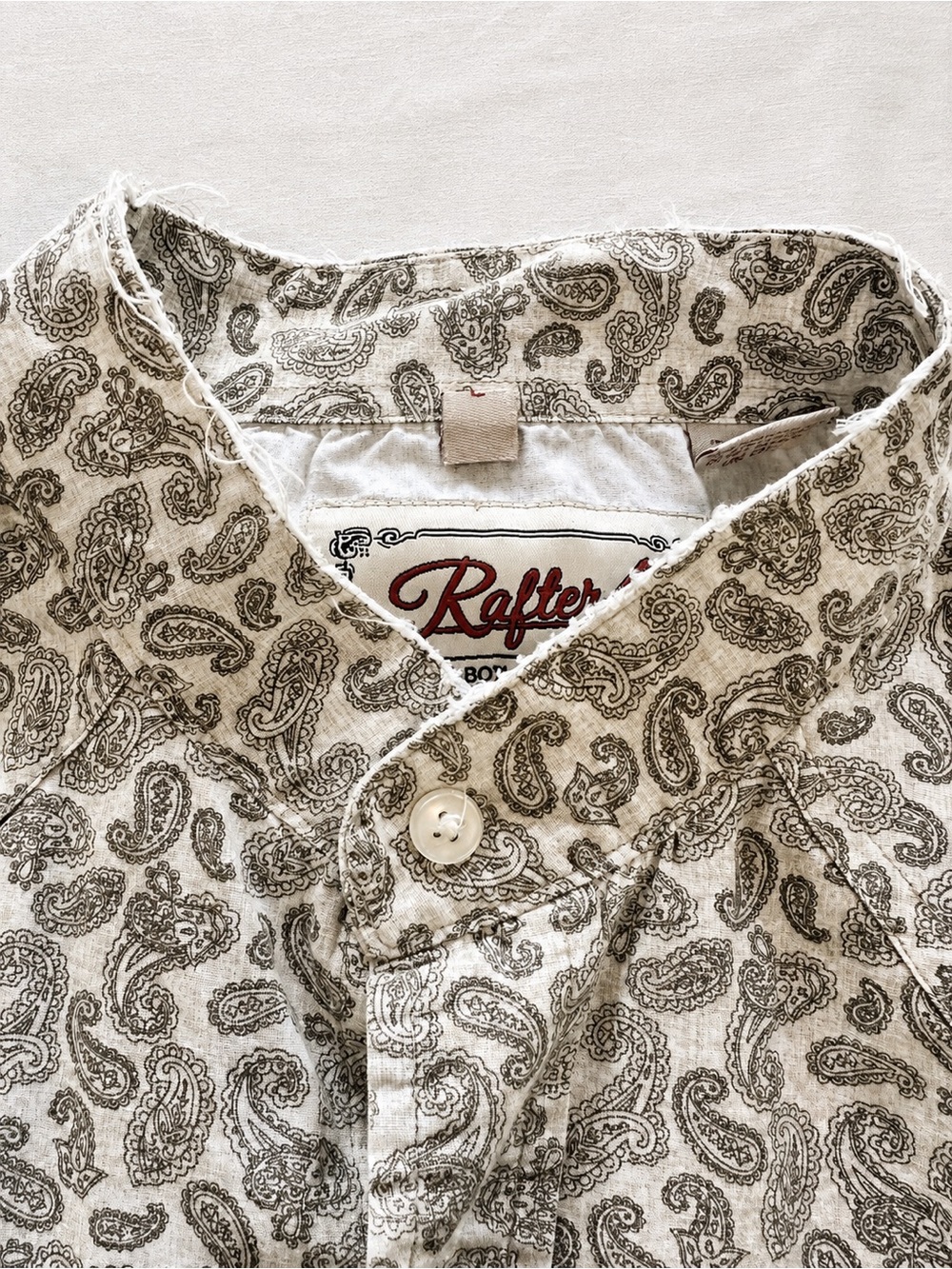 Rafter C Cowboy Collection 100% Cotton Mens Pearl Snap Western Shirt - Picture 7 of 8